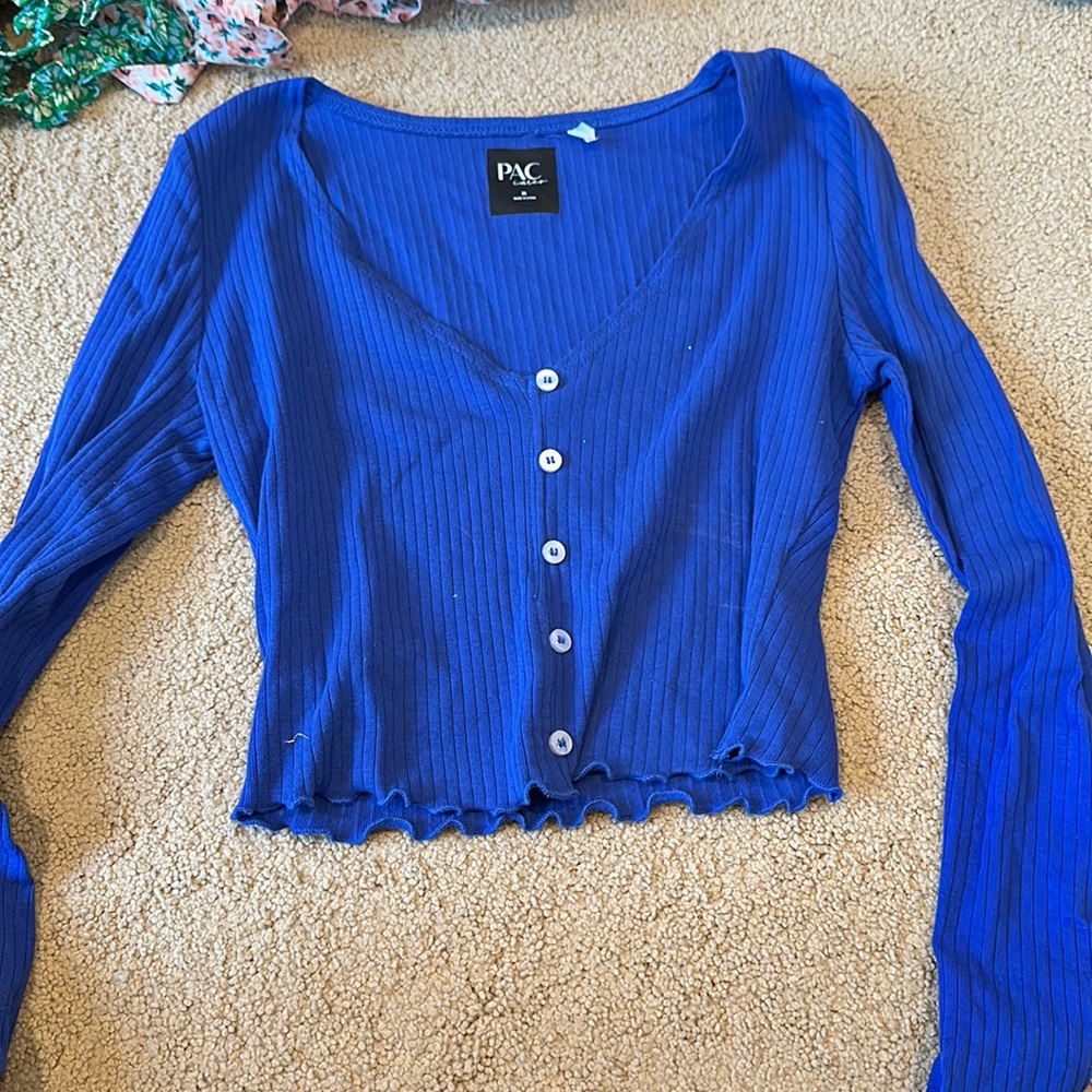 Blue pacsun long top